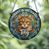 Cat Ginger Memorial Stained Glass Effect Suncatcher